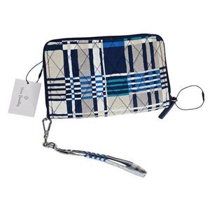 Vera Bradley RFID Grab & Go Wristlet Santiago Woven NEW